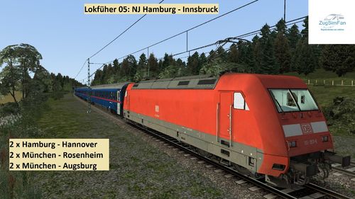Lokführer 05: NJ Hamburg - Innsbruck