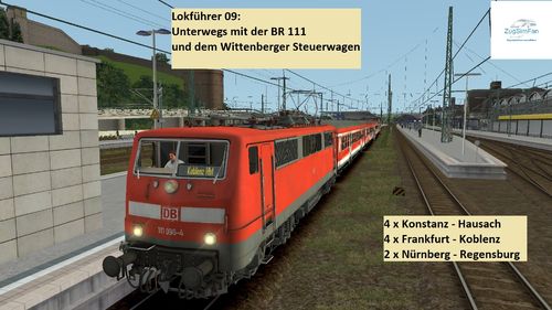 Lokführer 09: BR111 mit Witt. Steuerwagen